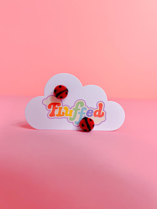 Lady bug studs